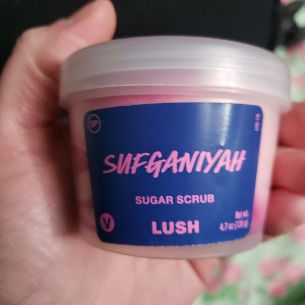 Lush Sufganiyah Sugar Scrub - Vibrant Pink